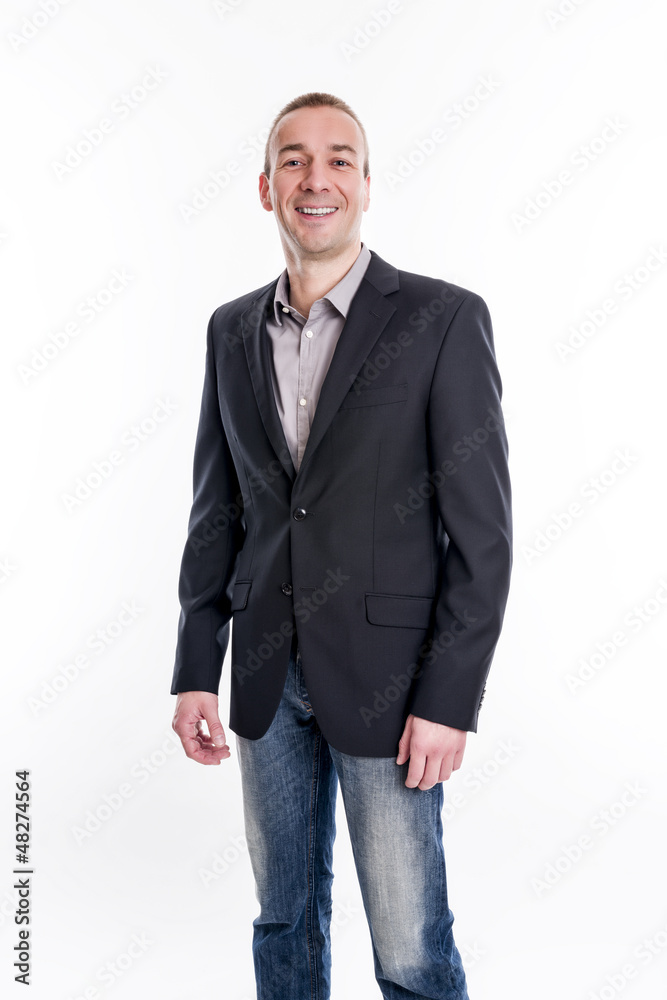 Der Erklärbär - Mann beim erklären mit rhetorischer Geste Der Erklärbär - Mann beim erklären mit rhetorischer Geste