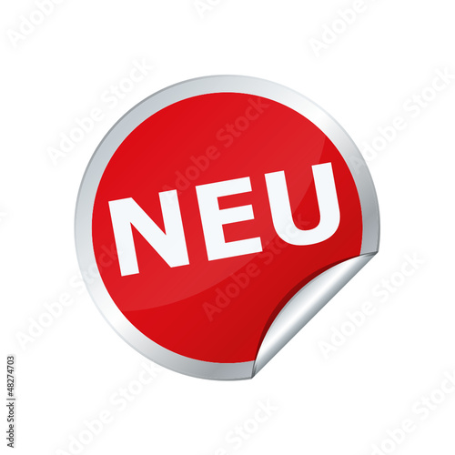 Sticker Button Neu