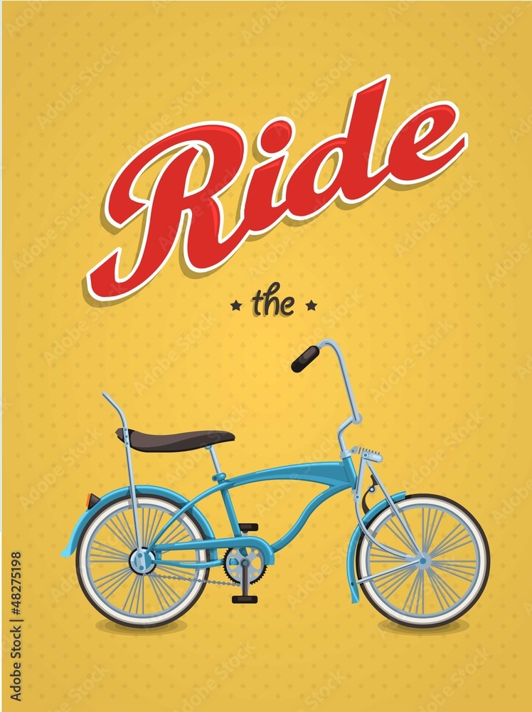 Fototapeta premium lowrider bike background,vector bicycle,