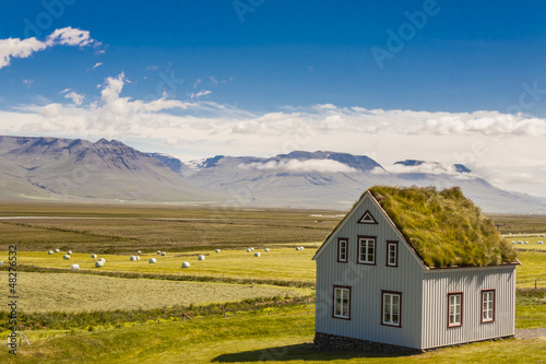 Traditional Icelandic building - Glaumbar farm.