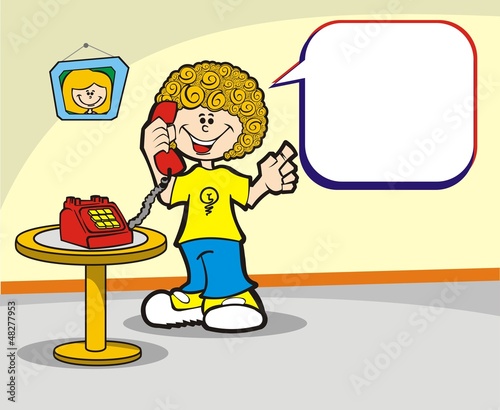 O menino e o telefone