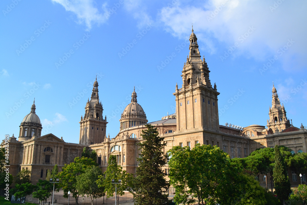 Vista del Museo Nacional de Arte de Barcelona, ​​España
