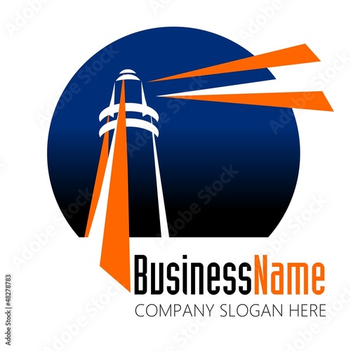 lighthouse logo vector