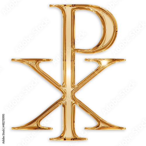 Fotografia chi rho christian symbol
