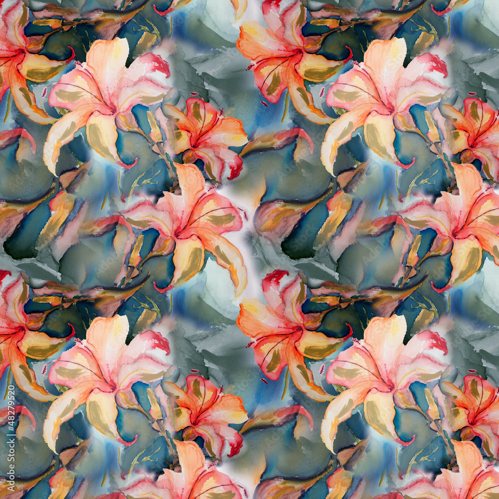 Naklejka premium Lily Background