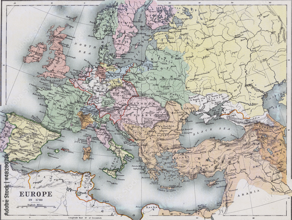 Fototapeta premium old map