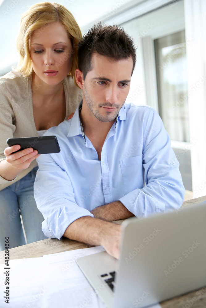 Business partners working from home Business partners working from home