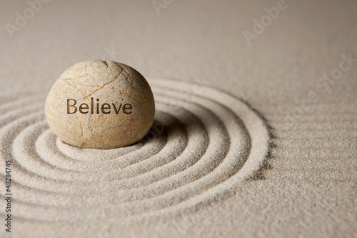 Believe stone photo