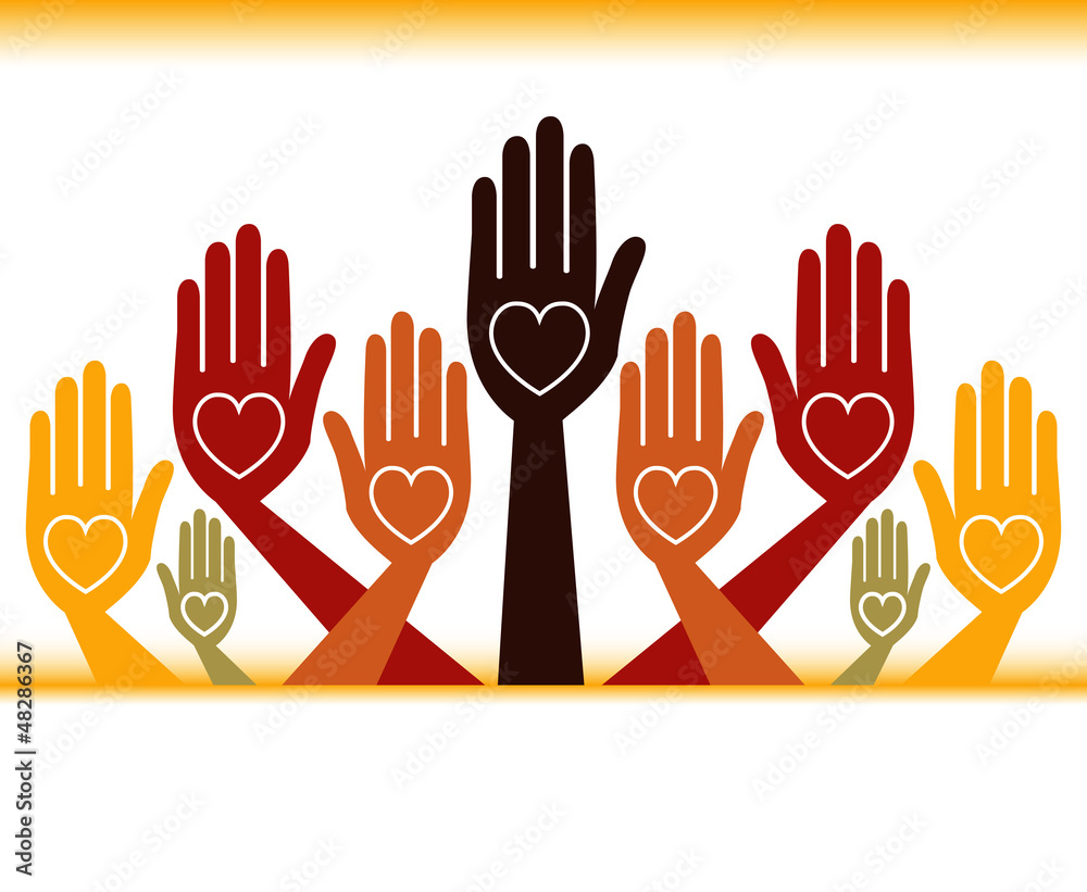 Helpful hands design with text space. Helpful hands design with text space.