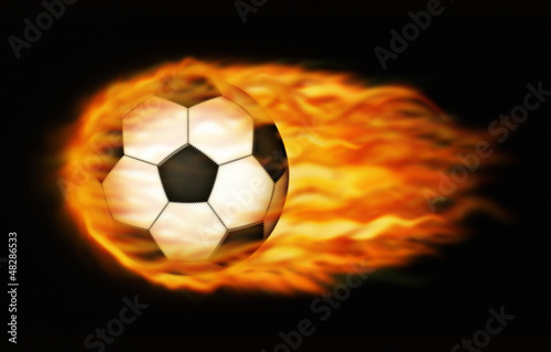 Flaming Soccer Ball