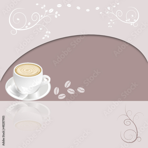 Kaffeetasse mit Dekor