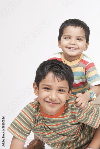 Two loving Indian brothers