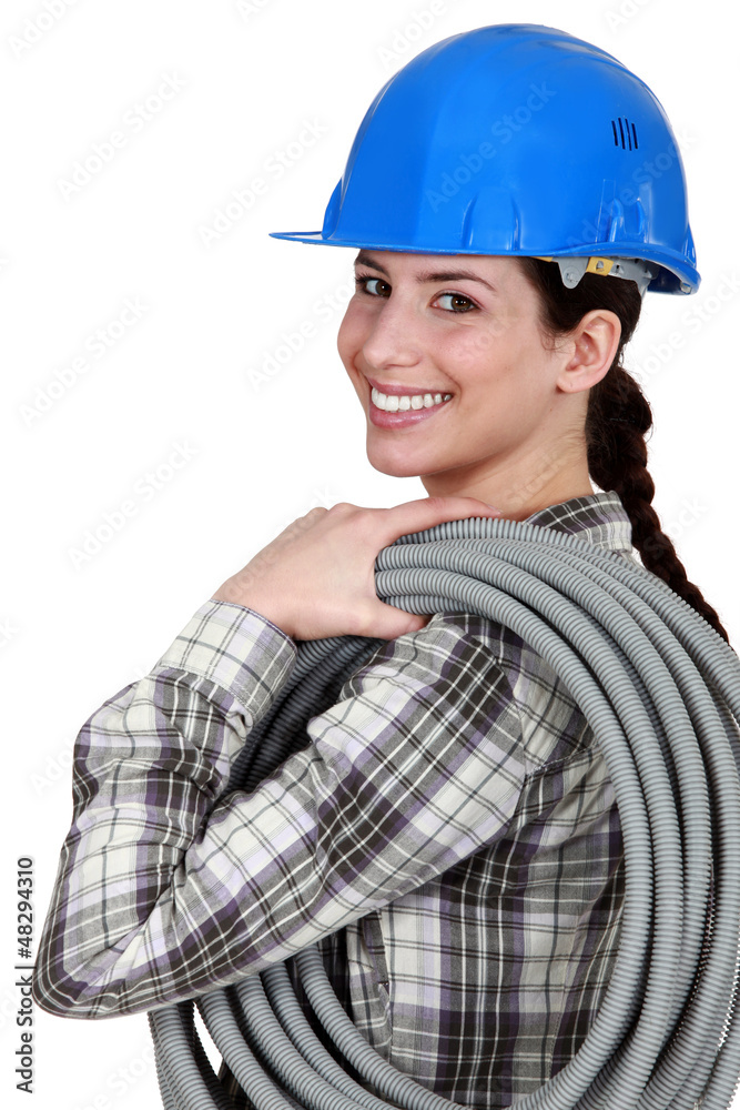 Female electrician Female electrician