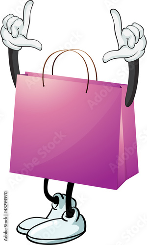 A purple bag