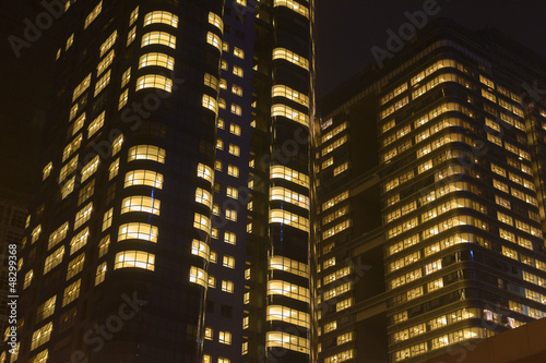 Photography night office building