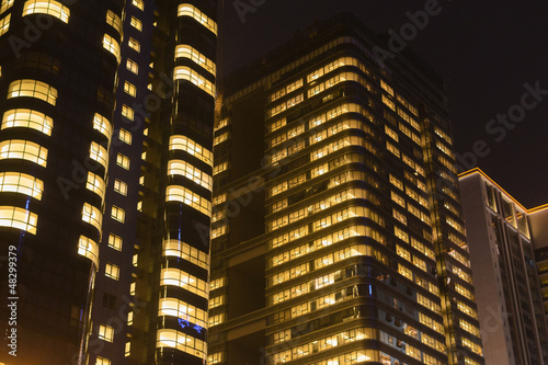 Photography night office building