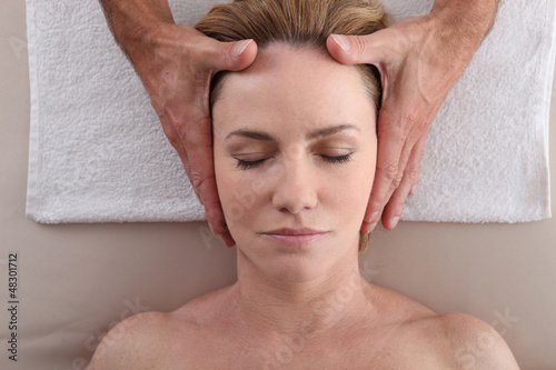 woman having a massage