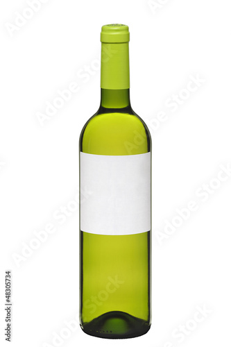 botella de vino blanco