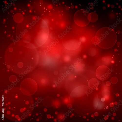 beautiful romantic red bokeh background