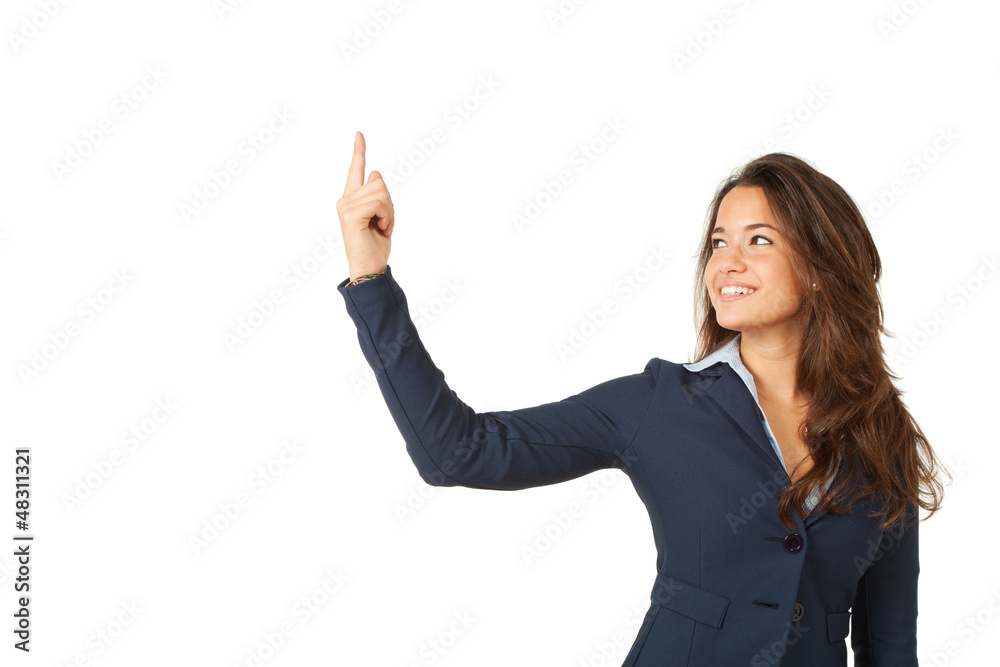 young woman, isolated on white background young woman, isolated on white background