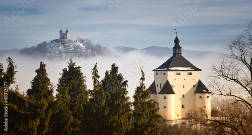 New castle and Calvary in Banska Stiavnica, Slovakia UNESCO photo
