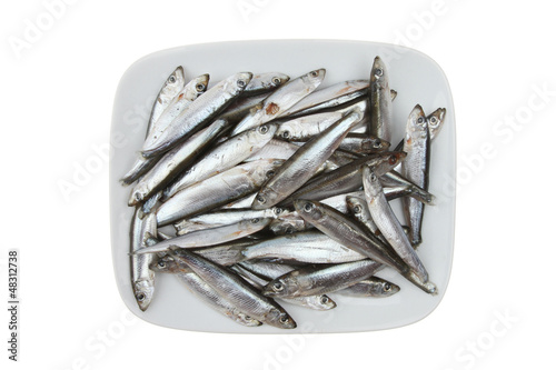 Slika na platnu Whitebait on a plate