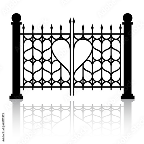 Forged gate of love