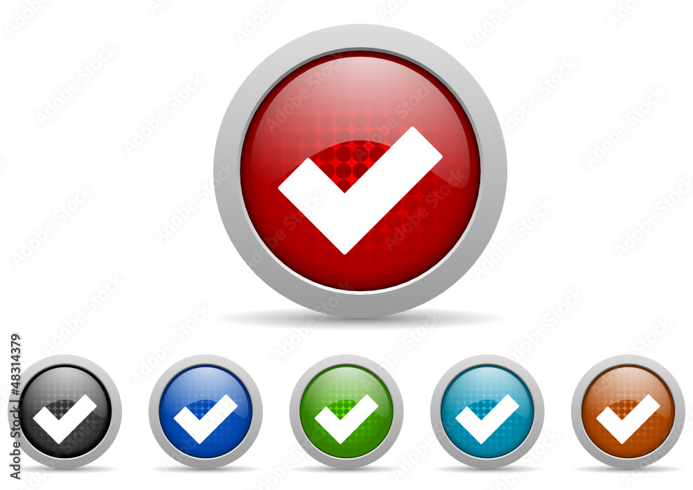 accept vector icon set accept vector icon set