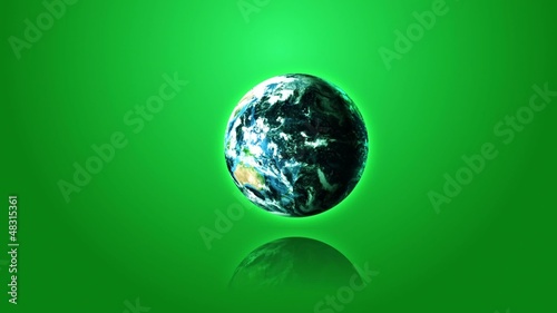 earth on green background02 photo