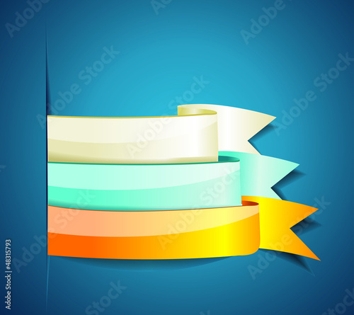 Show colorful ribbon promotional products design