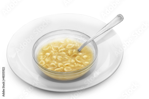 Soup isolated on white
