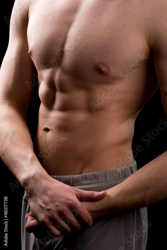 Muscular torso of a man