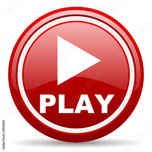 play red glossy icon on white background Free Download play red glossy icon on white background - GFXLoad