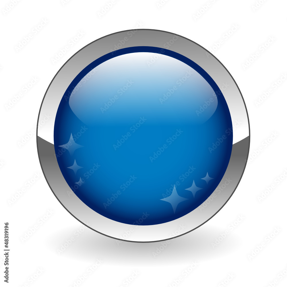 BLANK web button (round dark blue metallic blank gel)