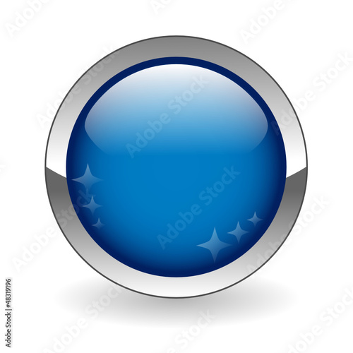 BLANK web button (round dark blue metallic blank gel)
