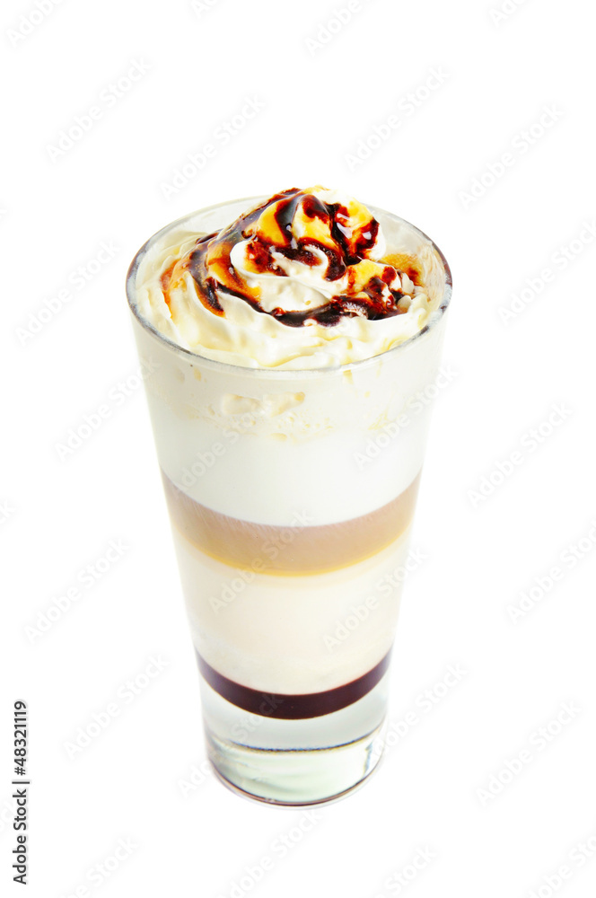 Latte isolated on white Latte isolated on white