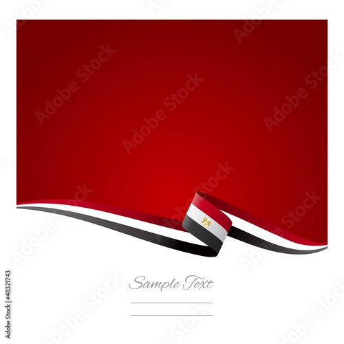 Abstract color background Egyptian flag vector