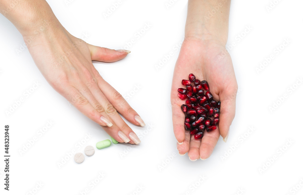 female woman hands, pomegranate, talets female woman hands, pomegranate, talets