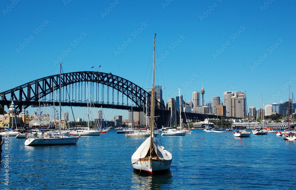 View on Lavander bay and Harbor Bridge, Sydney View on Lavander bay and Harbor Bridge, Sydney