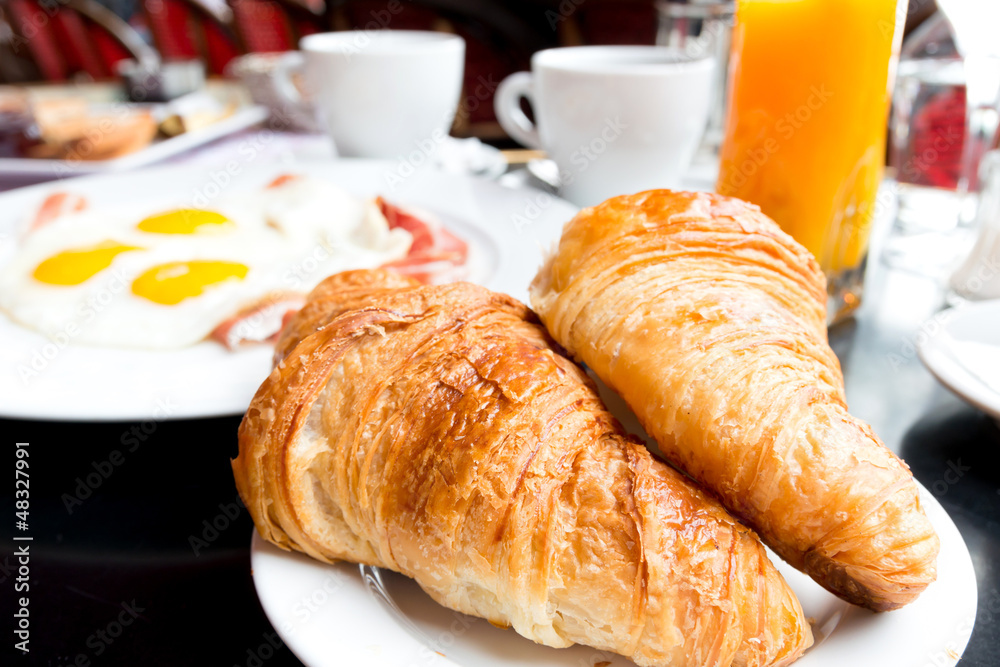 coffee and croissants coffee and croissants
