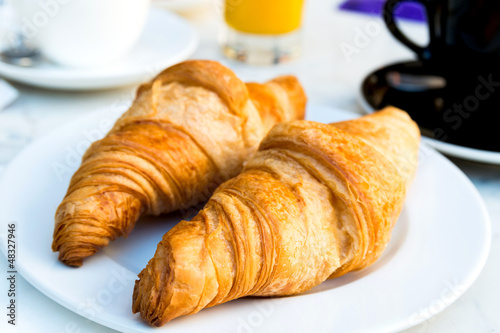 coffee and croissants