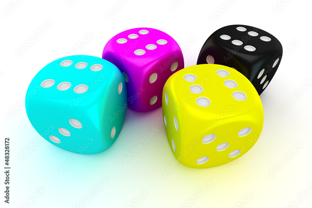 CMYK dices CMYK dices