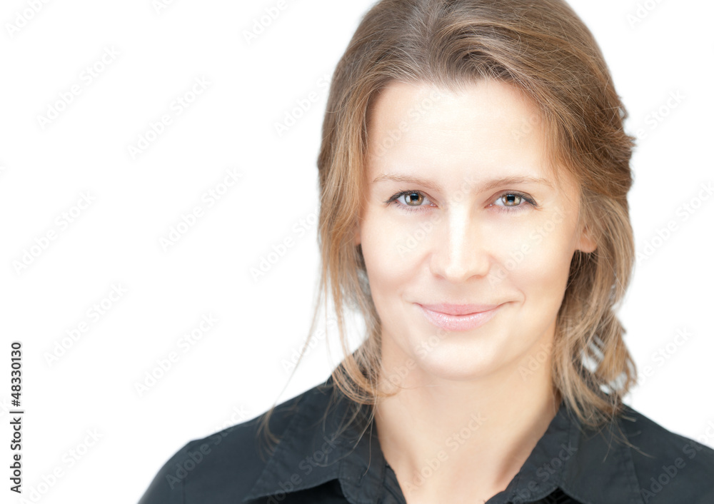 Beautiful woman isolated on white background. Beautiful woman isolated on white background.