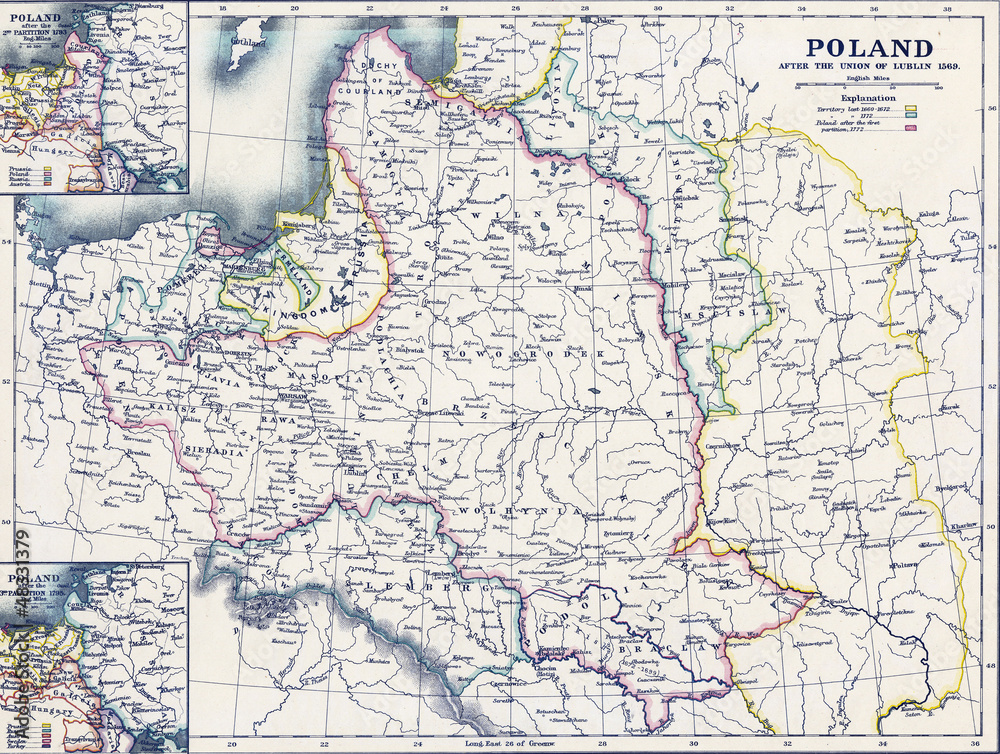 Naklejka premium old map