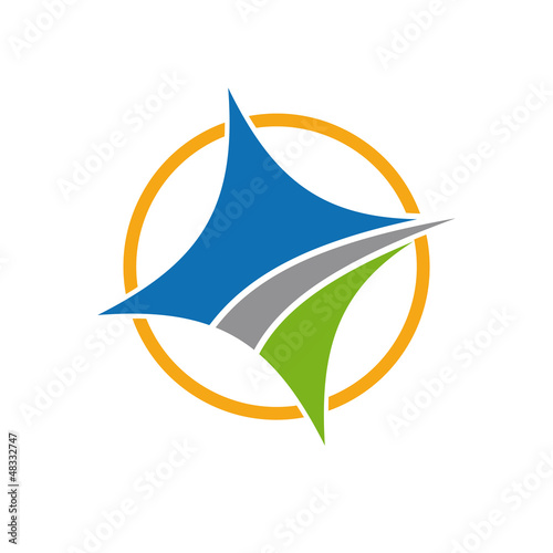 Vector logo compass