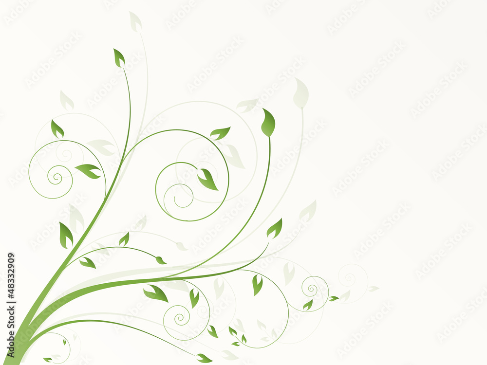 Abstract floral background with flowers