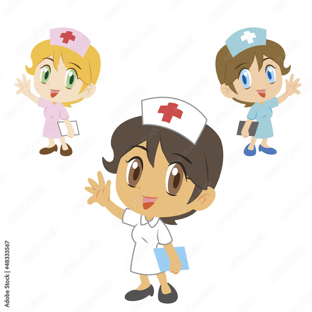 nurse ,cartoon character, vector illustration nurse ,cartoon character, vector illustration