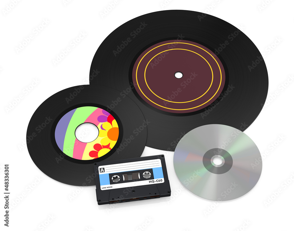 Obraz premium past and present of media