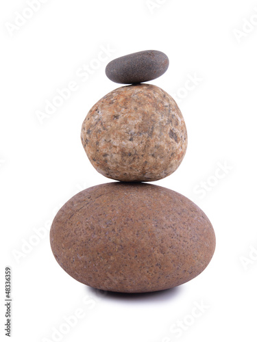 Stack of round stones