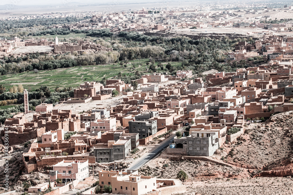 Moroccan village in Antiatlas Mountains, Africa Moroccan village in Antiatlas Mountains, Africa